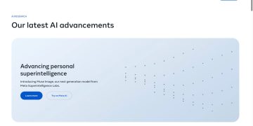 메타 AI 리서치 공식 페이지 - 뮤즈 이미지 모델 소개