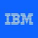 파란 배경의 흰색 IBM 8바 공식 로고
