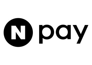 흰색 배경 중앙에 배치한 검은색 Npay 공식 워드마크