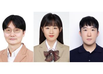 이태우 서울대 교수와 다이 징 방문연구원, 김관녕 연구원