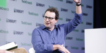 다리오 아모데이 앤트로픽 CEO의 2023년 TechCrunch 행사 자료사진