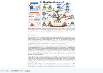 과학 아이디어의 계보 추론 시험하는 IdeaGene-Bench — arXiv 2607.08758 논문 원문 연구 도식