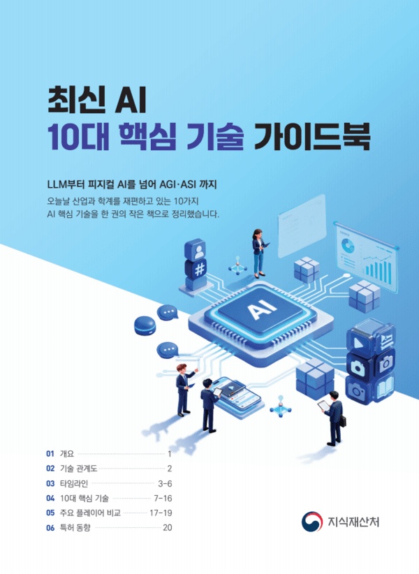 최신 AI 10대 핵심 기술 가이드북 표지