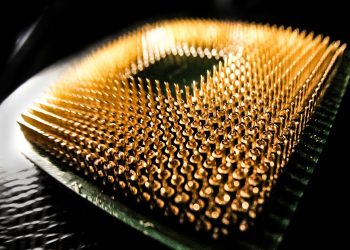 CPU 프로세서 핀 클로즈업