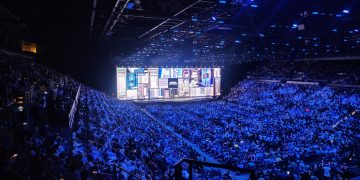 엔비디아 기조연설이 열린 CES 2025 행사장 전경