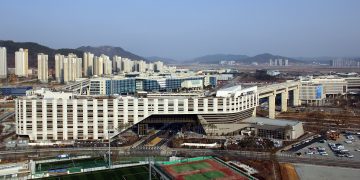세종시에 위치한 정부세종청사 전경