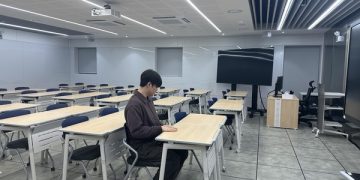 호서대학교 KTX캠퍼스의 60명 수용 첨단 강의실