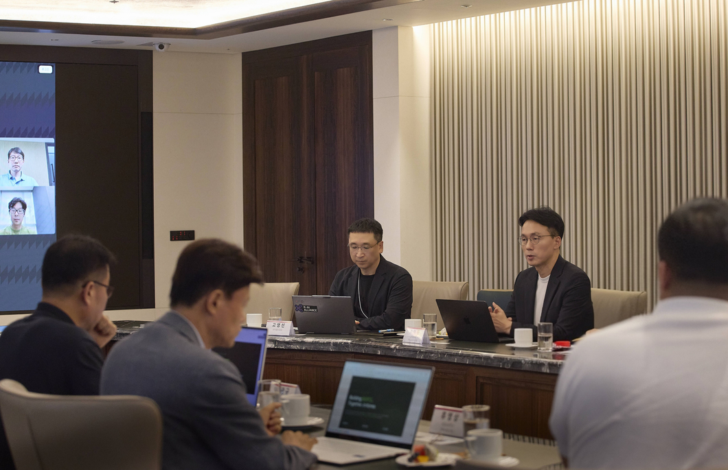 SK 피지컬 AI·로보틱스 스타트업 간담회 토론 현장