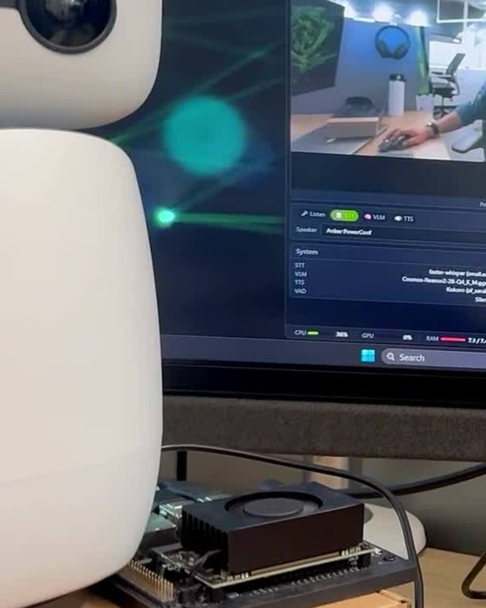 Reachy Mini 로봇과 Jetson Orin Nano Super 로컬 AI 장비