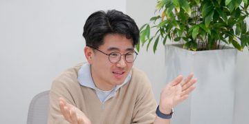 SK브로드밴드 AI 에이전트 업무 혁신을 설명하는 이승준 팀장