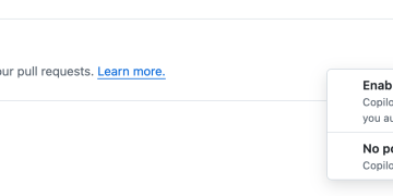 GitHub Copilot 자동 코드 리뷰 설정 화면