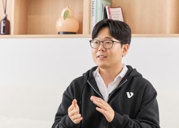 안재만 베슬AI 대표가 인터뷰 중인 모습