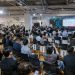 9월 17일 도쿄 이노베이션 베이스에서 열린 Bio AI Summit 2026에 참가자들이 모여 있다