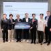 10월6일 후쿠오카에서 Prometheus Lab AI의 6개월 실증 착수를 발표하는 CancerFree Biotech·Avalanche Computing·규슈대병원 f-labs 관계자들